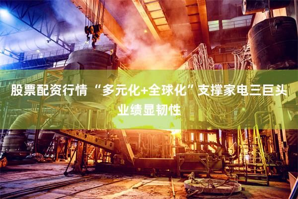 股票配资行情 “多元化+全球化”支撑家电三巨头业绩显韧性