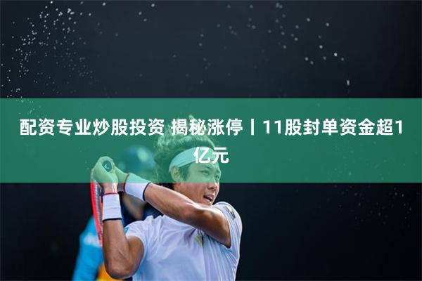 配资专业炒股投资 揭秘涨停丨11股封单资金超1亿元