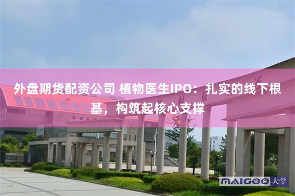 外盘期货配资公司 植物医生IPO：扎实的线下根基，构筑起核心支撑