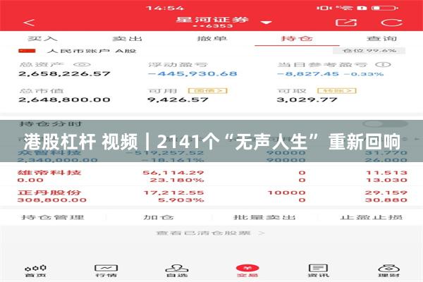 港股杠杆 视频｜2141个“无声人生” 重新回响