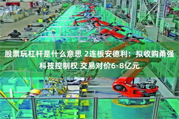 股票玩杠杆是什么意思 2连板安德利：拟收购甬强科技控制权 交易对价6-8亿元