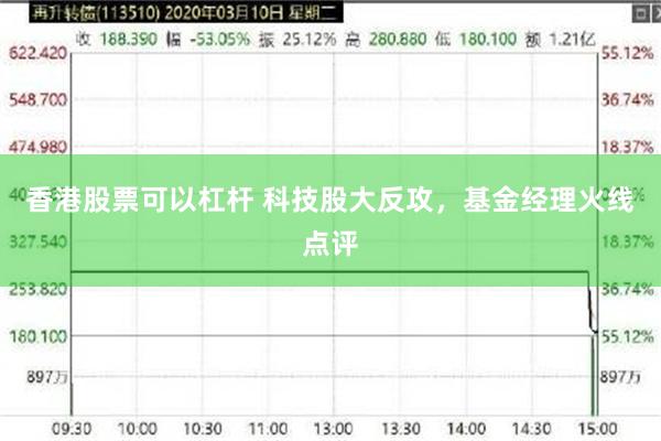 香港股票可以杠杆 科技股大反攻，基金经理火线点评