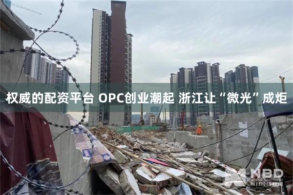 权威的配资平台 OPC创业潮起 浙江让“微光”成炬
