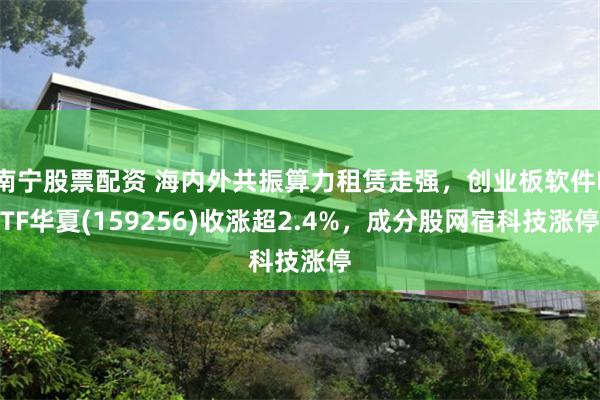 南宁股票配资 海内外共振算力租赁走强,创业板软件ETF华夏(159256)收涨超2.4%,成分股网宿科技涨停