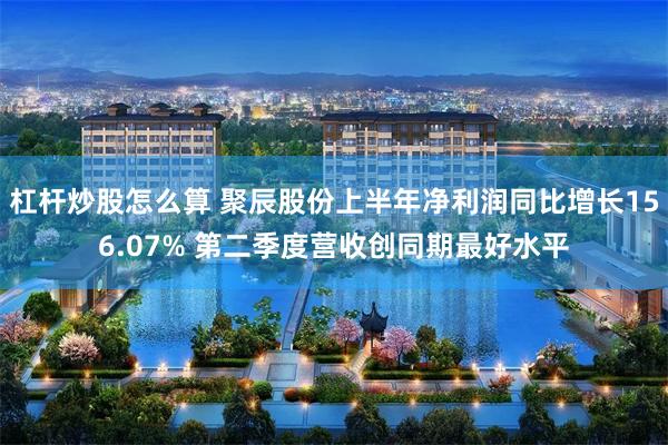 杠杆炒股怎么算 聚辰股份上半年净利润同比增长156.07% 第二季度营收创同期最好水平