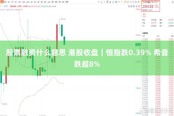 股票融资什么意思 港股收盘｜恒指跌0.39% 希音跌超8%