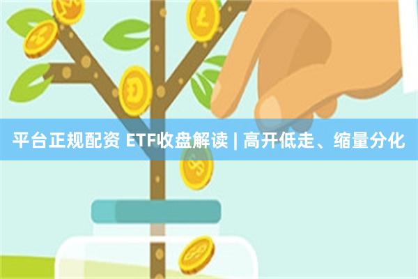 平台正规配资 ETF收盘解读 | 高开低走、缩量分化