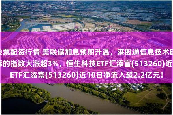 股票配资行情 美联储加息预期升温，港股通信息技术ETF汇添富(526030)标的指数大涨超3%，恒生科技ETF汇添富(513260)近10日净流入超2.2亿元！