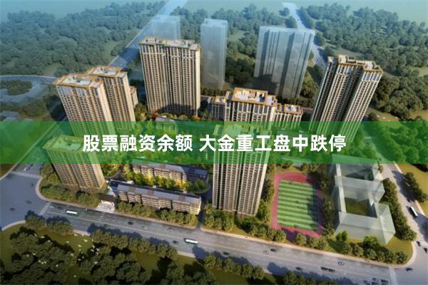 股票融资余额 大金重工盘中跌停